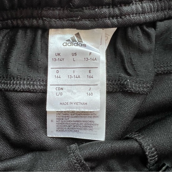 Adidas Climalite Black Core soccer Training Tapered Pants Youth L - Picture 5 of 12